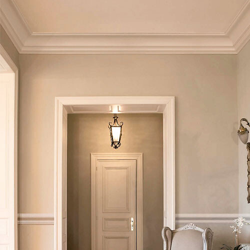 ORAC DECOR - P8050 Cimaise murale Orac Decor - 12x3x200cm (h x p x L) - moulure décorative polyuréthane Carton complet - large