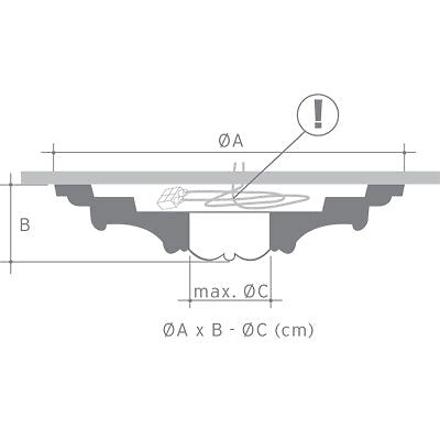 ORAC DECOR - R73 Rosace de plafond Orac Decor ø 70cm - moulure decorative polyuréthane Avec un tube de colle - large
