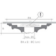 ORAC DECOR - R73 Rosace de plafond Orac Decor ø 70cm - moulure decorative polyuréthane Avec un tube de colle - vignette