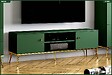 OTITEC - Meuble TV - H.54 x L.160 x P.40 cm - SAPIN - vignette