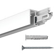 ARTITEQ - Cimaise Mini-Click Rail R10 200 cm + clips de fixation + vis & chevilles multimatériaux - Cimaise Tableau Newly Blanc - vignette