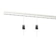 ARTITEQ - Cimaise Box PREMIUM Classic Rail Blanc Mat + Tige 2mm - 200 cm - Kit tout en un Blanc laqué - vignette