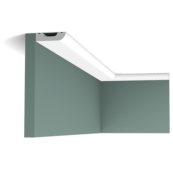 ORAC DECOR - SX182 CASCADE Moulure multifonctionnelle Orac Decor Axxent - 5x1,3cm (h x p) plinthe décorative Pack 2 pièces - large