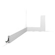 ORAC DECOR - SX162 Moulure multifonctionnelle Orac Decor Axxent - 4x1x200cm (h x p x l) - plinthe décorative A l'unité , RAL9003 - vignette