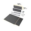 EMUCA - Kit de tiroirs pour cuisine ou salle de bains Vertex avec réglages 3D, hauteur 178mm, avec panneaux inclus, module 450mm, Gris antracite - vignette