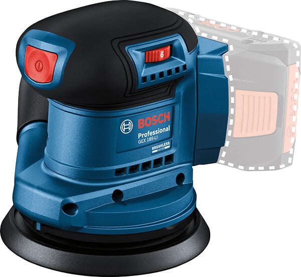 BOSCH - Gex 185-Ponceuse excentrique 18V sans fil 125 mm - large