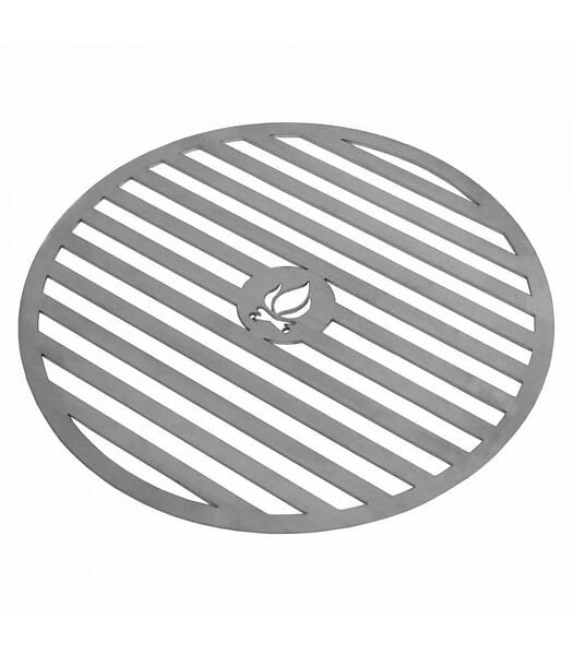 COOK KING - Plaque  de cuisson en acier inox pour braséro de 82 cm à 102cm avec une grille 40 à 50cm - Ø 102 cm - large