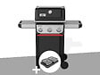 WEBER - Barbecue à gaz Spirit E-310 + Kit de préparation et de service - Weber - vignette