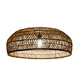 M.CEZARE - Abat-jour pour suspension Eugénie en bambou - ⌀ 80 cm - marron - vignette