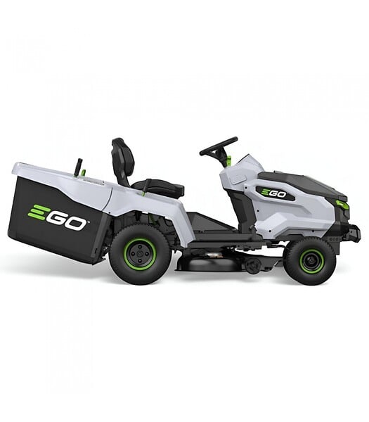 EGO POWER+ - Tondeuse tracteur à batterie EGO, Coupe 98 cm, Bac grande capacité, 4 batteries 10Ah et chargeur 1600W - TR3801E-B - large