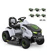 EGO POWER+ - PACK Tondeuse autoportée sur batteries coupe 107 cm, 6 batteries 10Ah et chargeur rapide - EGO TR4201E - vignette