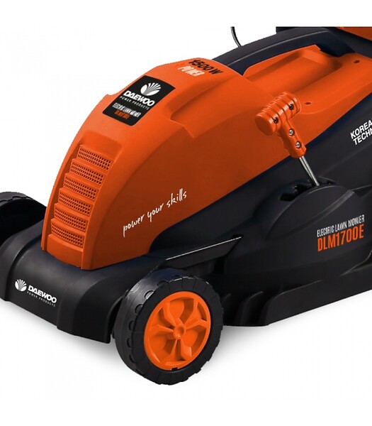 DAEWOO - Tondeuse électrique filaire DAEWOO 1500W pour jardin jusqu'à 500m², Lame 36cm, Sac de 50L - DLM1700E - large