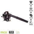 TEXAS - Aspirateur broyeur souffleur de feuilles thermique 27,2cm3 250 km/h anti-vibration TEXAS GBV270 - vignette