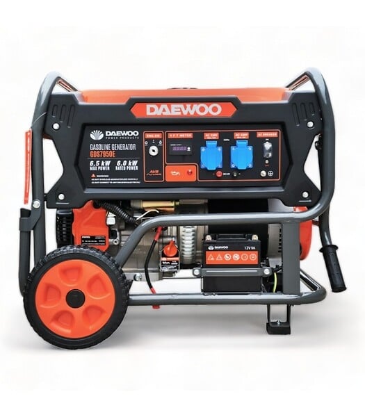 DAEWOO - Groupe électrogène à essence 6500W, démarrage électrique, Régulateur AVR  - DAEWOO GDS7950E - large