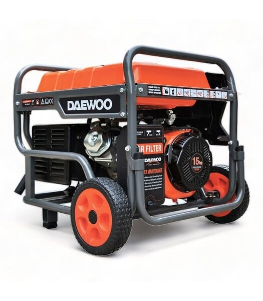 DAEWOO - Groupe électrogène à essence 6500W, démarrage électrique, Régulateur AVR  - DAEWOO GDS7950E - large