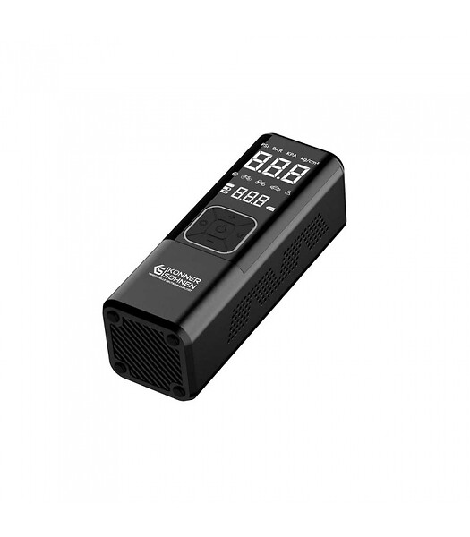 KONNER SOHNEN - Mini compresseur à batterie 120W, 10 bars, Manomètre digital - Könner  Söhnen KS P20 - large