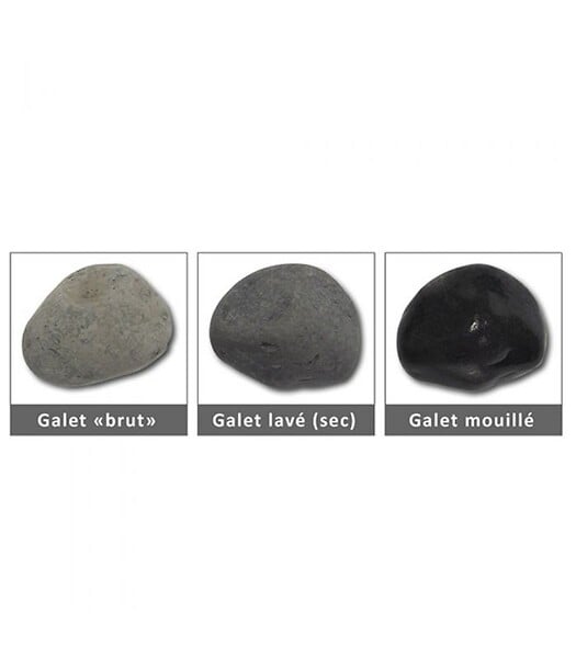 RACINE - Paillage minéral Galet marbre noir 24-40mm, filet de 20kg - F-PAI068 - large