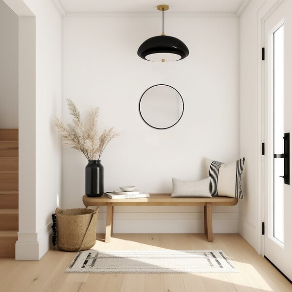 MP GLASS - Miroir halo black d.30 cm - large