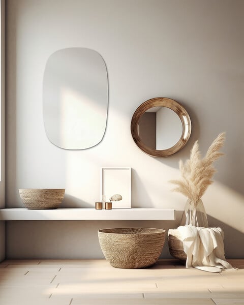 MP GLASS - Miroir illusion 80x50 cm - large