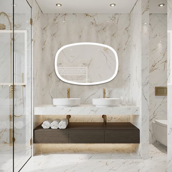 MP GLASS - Miroir led carmen 2 80x120 cm - large