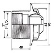 HAYWARD - Buse de refoulement orientable à visser (béton) - Hayward - vignette