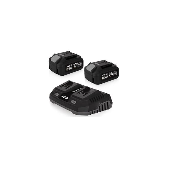 VITO - Tondeuse à gazon 40V -2 Batteries lithium 2.0Ah Chargeur Double Moteur Brushless Gazon 500m2 VITO - large