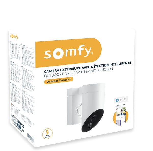 SOMFY - Somfy Outdoor 2 caméra blanche - large