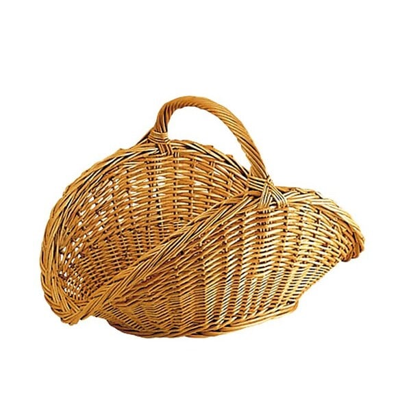AUBRY GASPARD - panier à bûches en osier buff - PBU1330 - large