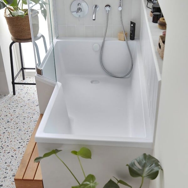 JACOB DELAFON - Baignoire bain douche 170 x 90 cm Neo blanc brillant gauche - large