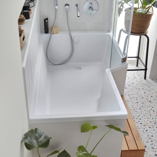 JACOB DELAFON - Baignoire bain douche 160 x 90 cm Neo blanc brillant droite - large