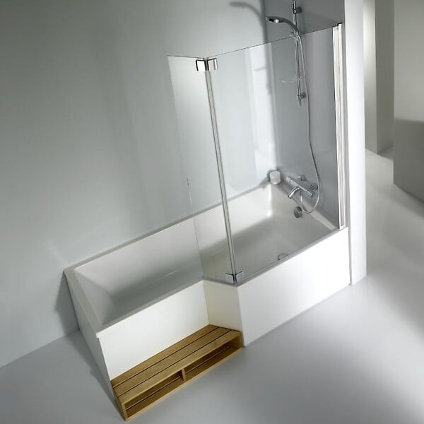 JACOB DELAFON - Baignoire bain douche 160 x 90 cm Neo blanc brillant droite - large