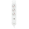 ZENITECH - Multiprise Iota 3 prises 16A + prise USB A+C avec interrupteur - Zenitech - vignette