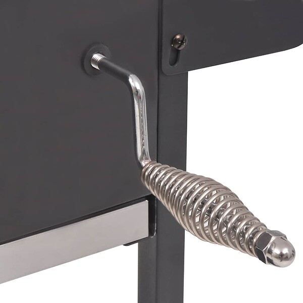 VIDAXL - vidaXL Barbecue au charbon de bois avec étagère inférieure Noir - large