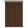 VIDAXL - vidaXL Abri de stockage pour jardin Marron 204x132x186 cm Acier - vignette
