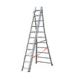 HAILO - Echelle transformable pro 3 plans 3x10 échelons 6m/6,8m en aluminium Hailo Pro - vignette