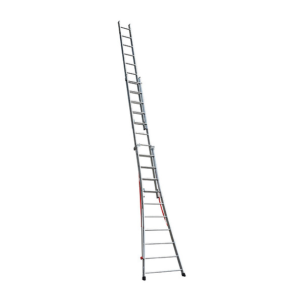 HAILO - Echelle transformable pro 3 plans 3x10 échelons 6m/6,8m en aluminium Hailo Pro - large