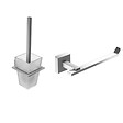 JACOB DELAFON - Jacob Delafon Porte-rouleau Moderne, Chrome + Porte-balai Moderne, Chrome - vignette
