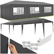 TECTAKE - Pavillon imperméable MIRAMAS avec 8 côtés gris - vignette