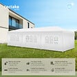 TECTAKE - Pavillon imperméable MIRAMAS avec 8 côtés blanc - vignette