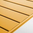 OVIALA - Table basse de jardin acier jaune 90 x 50 cm - Palavas - vignette
