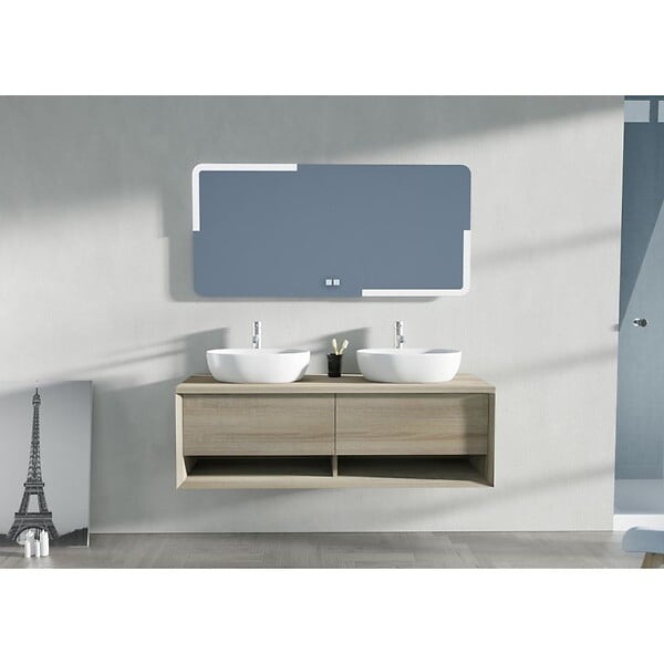 DISTRIBAIN - Meuble de salle de bain SANZA 1400 Scandinave - large