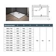 AICA SANITAIRE - Receveur de douche blanc rectangle 90x80cm - vignette