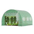 VOUNOT - Serre de jardin tunnel 9m2 en acier galvanise - vignette