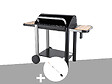 SOMAGIC - Barbecue charbon Vulcano 3000 + Kit tournebroche - Somagic - vignette