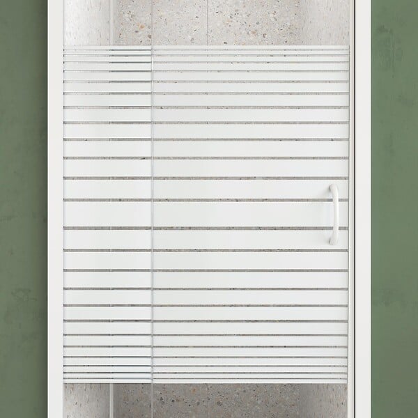 AURLANE - Porte de Douche Extensible de 69 a 80 x 185cm - Profil Blanc - Verre Trempé 4mm - FLEXY - large