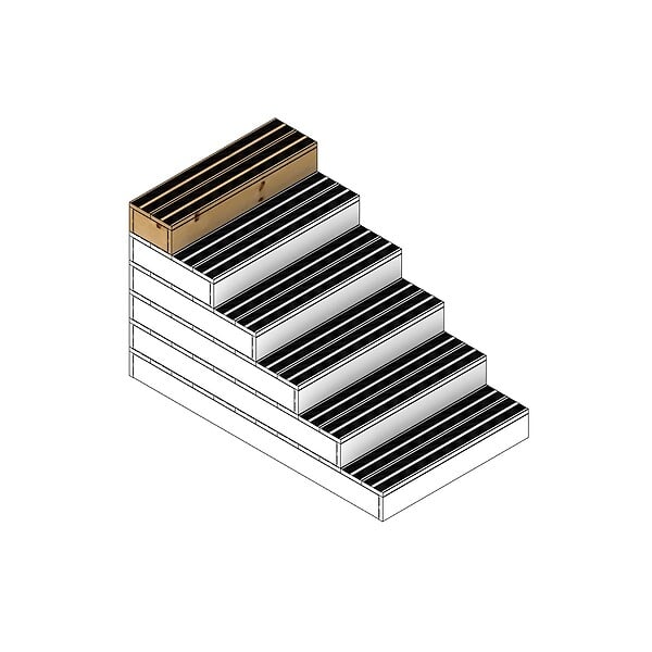 VINUOVO - BLOCKY - Marche d'escalier modulable - 2 planches L-60cm H17cm - large