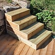 VINUOVO - BLOCKY - Marche d'escalier modulable - 4 planches L-160cm H17cm - vignette