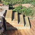 VINUOVO - BLOCKY - Marche d'escalier modulable - 4 planches L-160cm H17cm - vignette