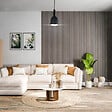 MON MARCHE DECO - Lot de 2 Panneaux Tasseaux Bois - Noyer Feutre Blanc - 3 m² - vignette