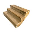 VINUOVO - BERLIN Escalier extérieur bois 3 marches H 54cm L-120cm - avec contre marche - vignette